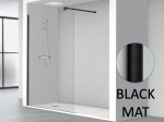 Paroi de douche fixe, réversible, Largeur 78 à 120 cm, Hauteur 195 cm, verre sécurité et traité anti-calcaire STOCK DISPONIBLE livraison offerte et rapide.
